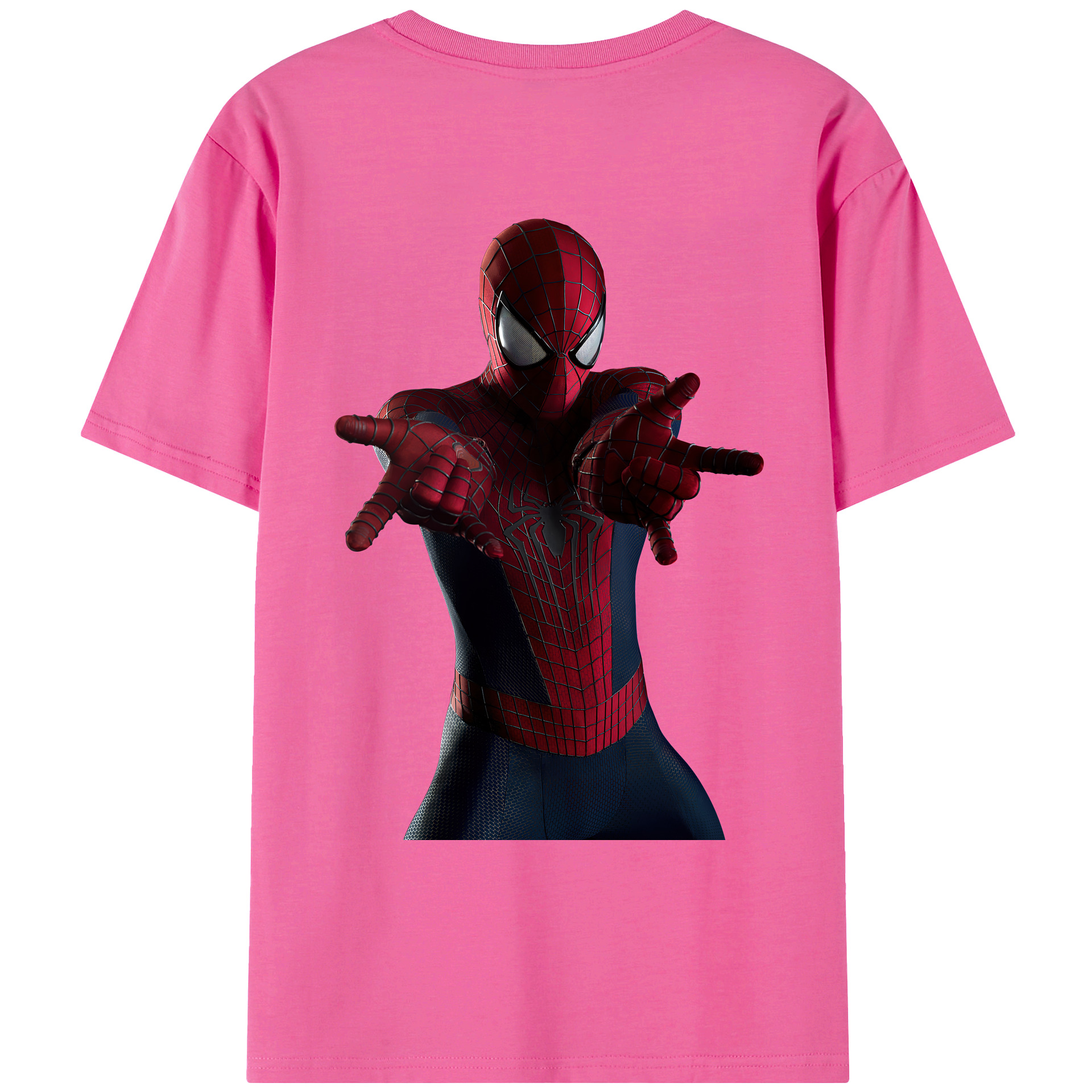 （画像用） Spider Man スパイダーマン レディース半袖Tシャツ(バックプリント)